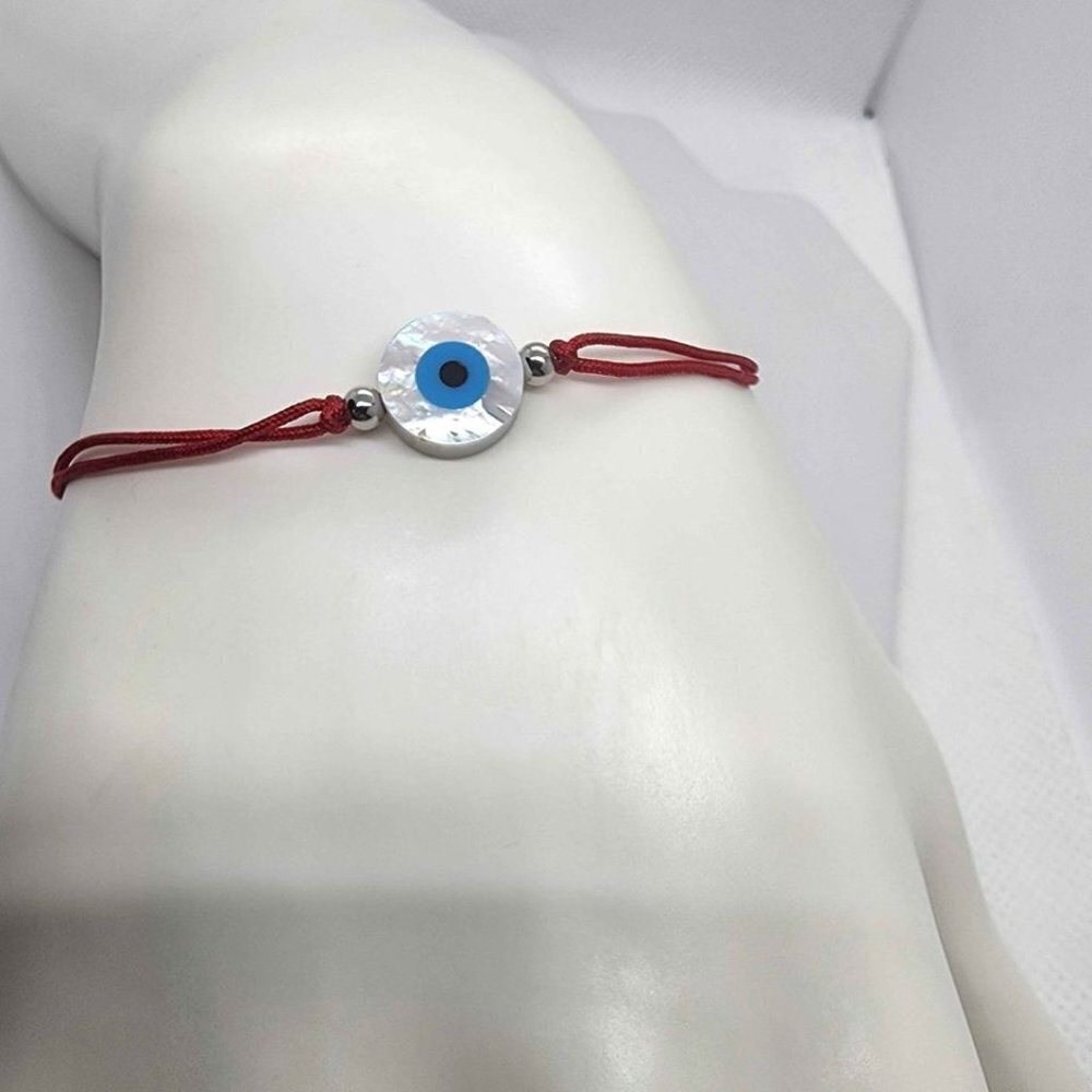 New Round Evil Eye Design With Red String Bracelet - image 2